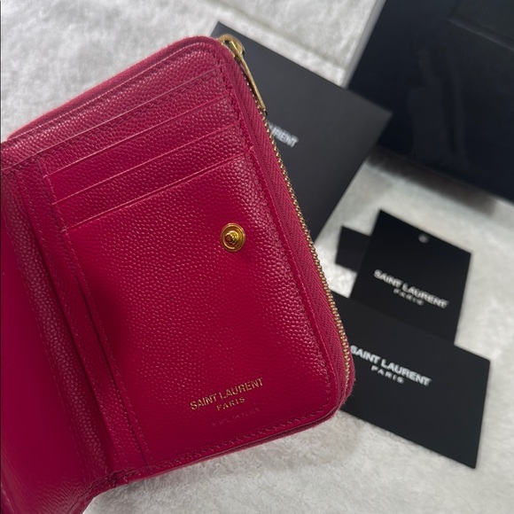 Yves Saint Laurent Pink Leather Wallet - Picture 4 of 7